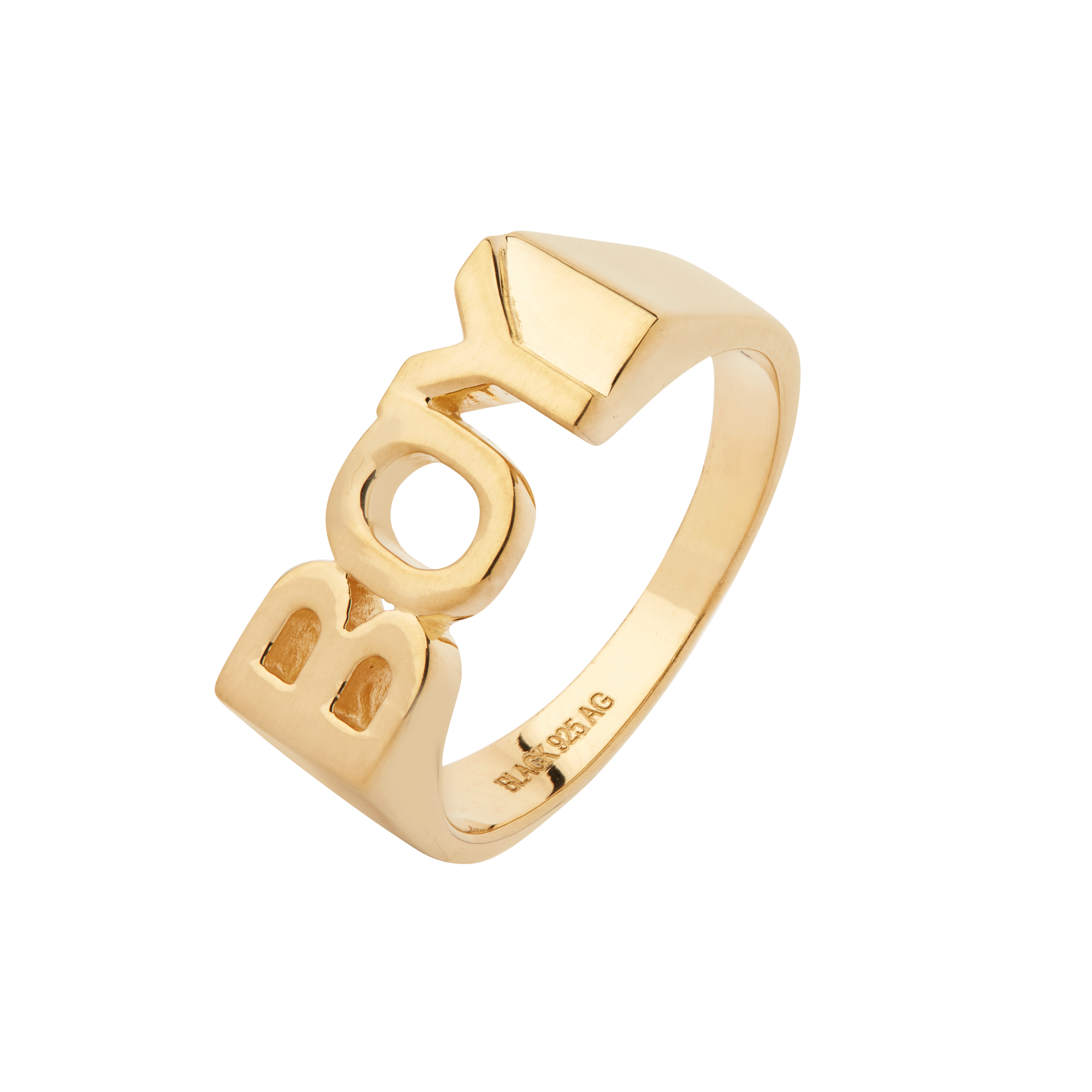 Inlaid Victory Ring Gold