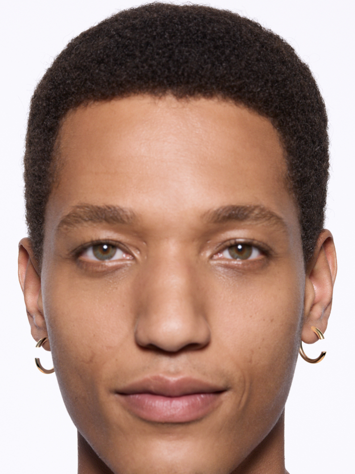 Disrupted 22 Hoop | Recycled Sterling Silver, 18K gold plated