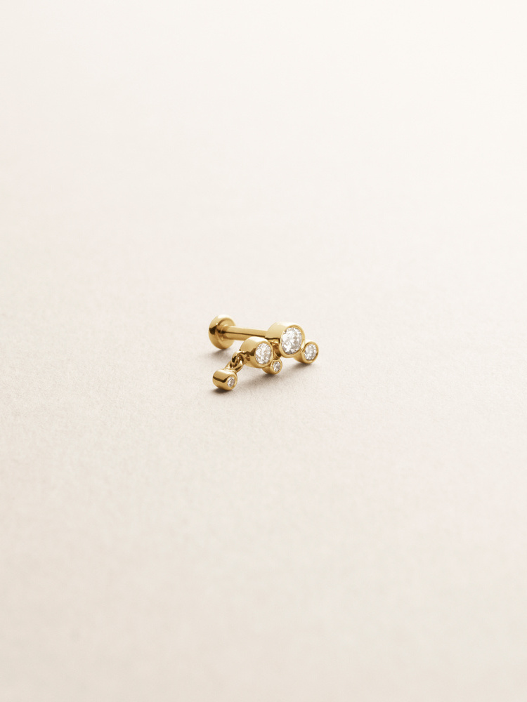 Maria Black Vertigo 12 diamond earring - Gold