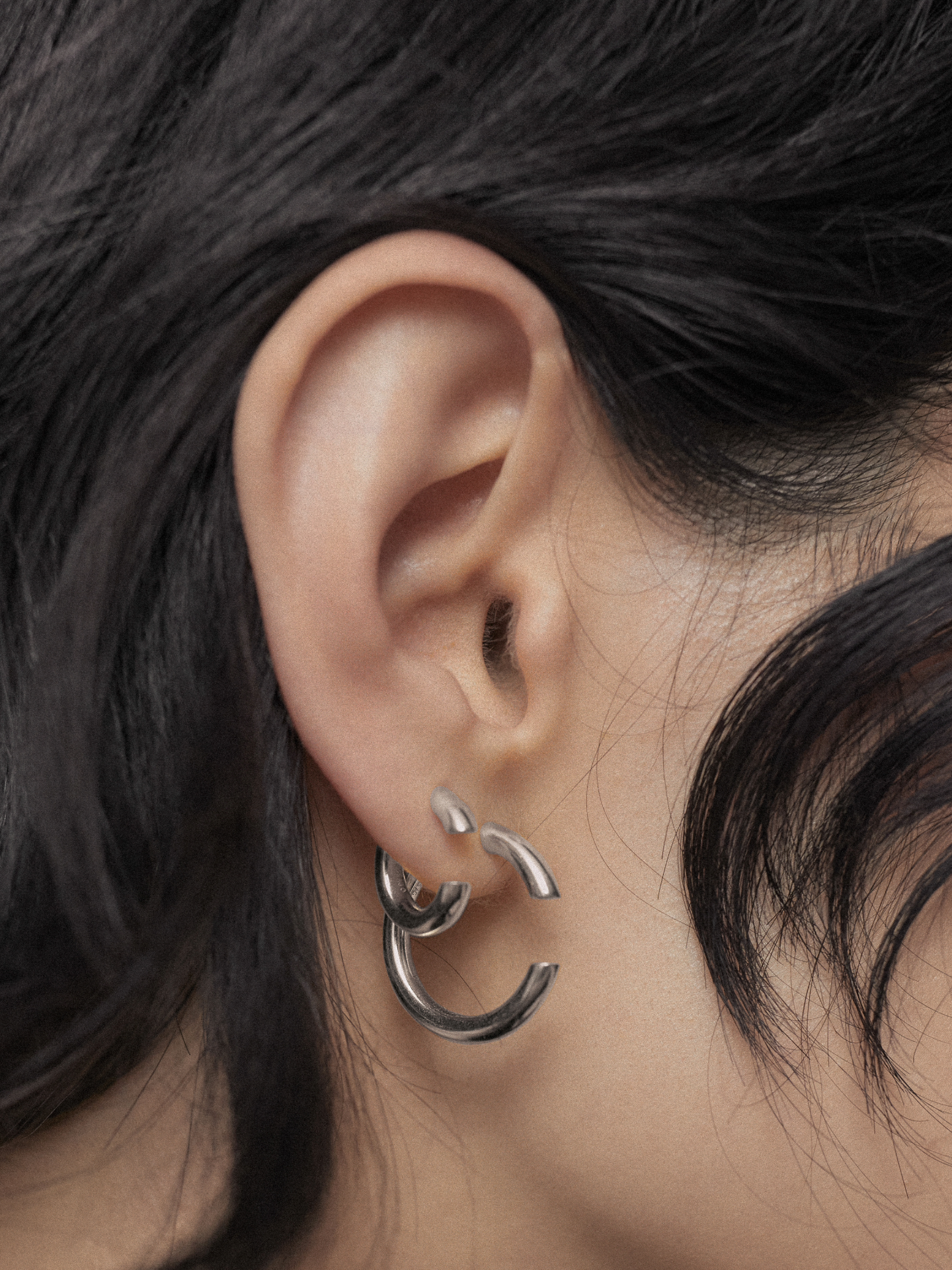 【断捨離ズム 】MARIA BLACK Hoop Pierce 50 断捨離ズム 様専用】MARIA BLACK Hoop Pierce 50