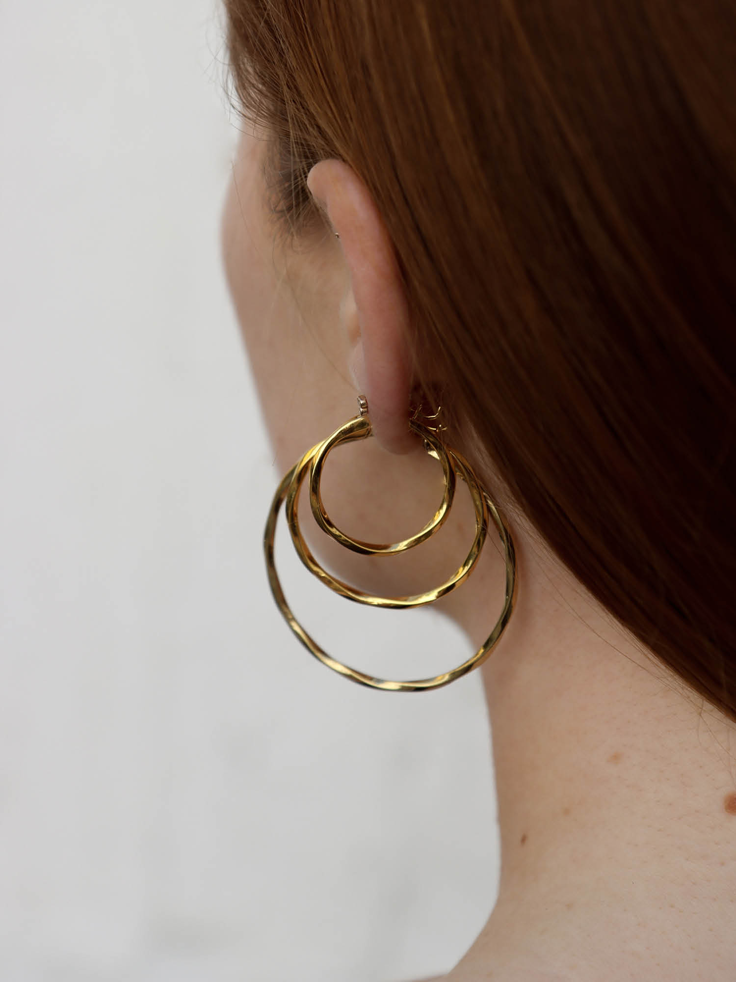 Maria black gold deals hoop earrings