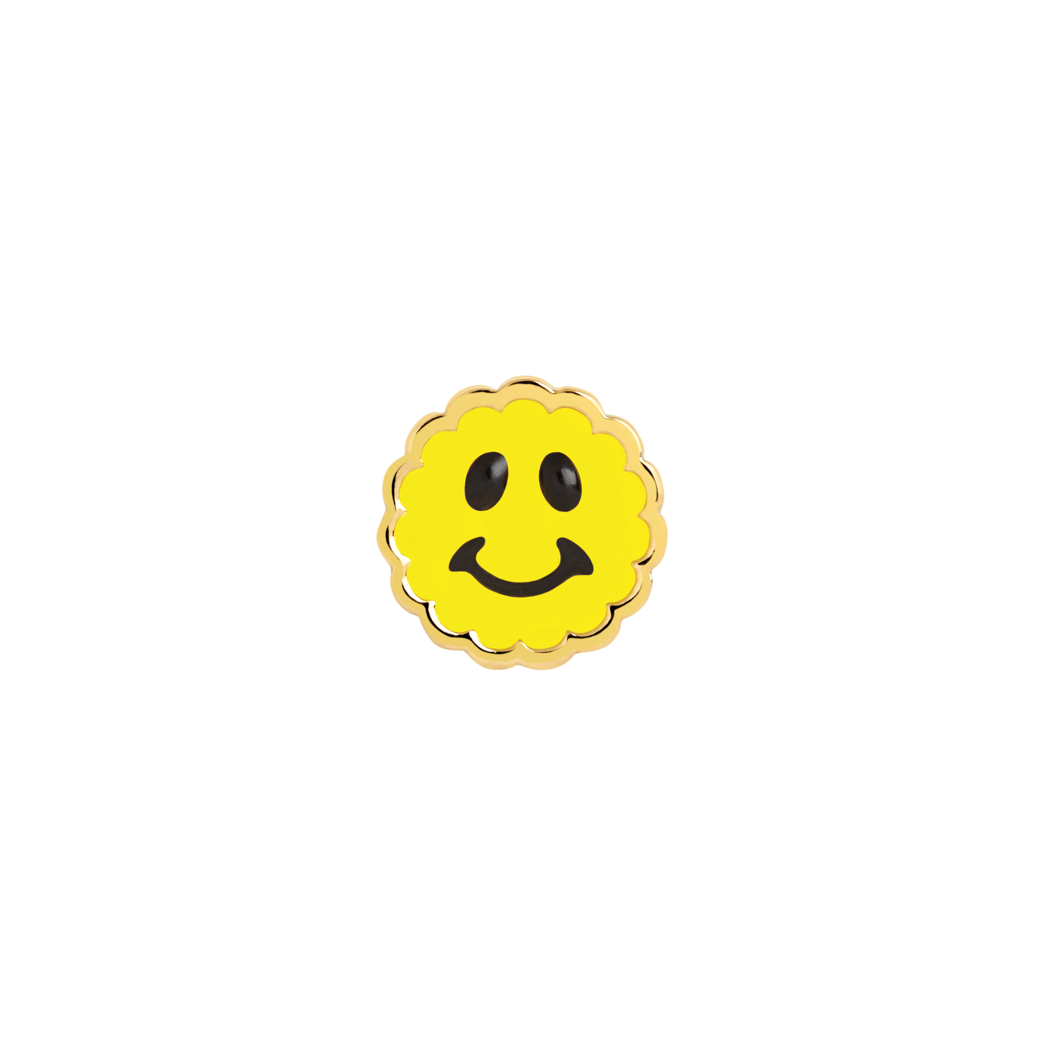 Adorable Yellow Ceramic Happy Face Money Bank Smiley - 