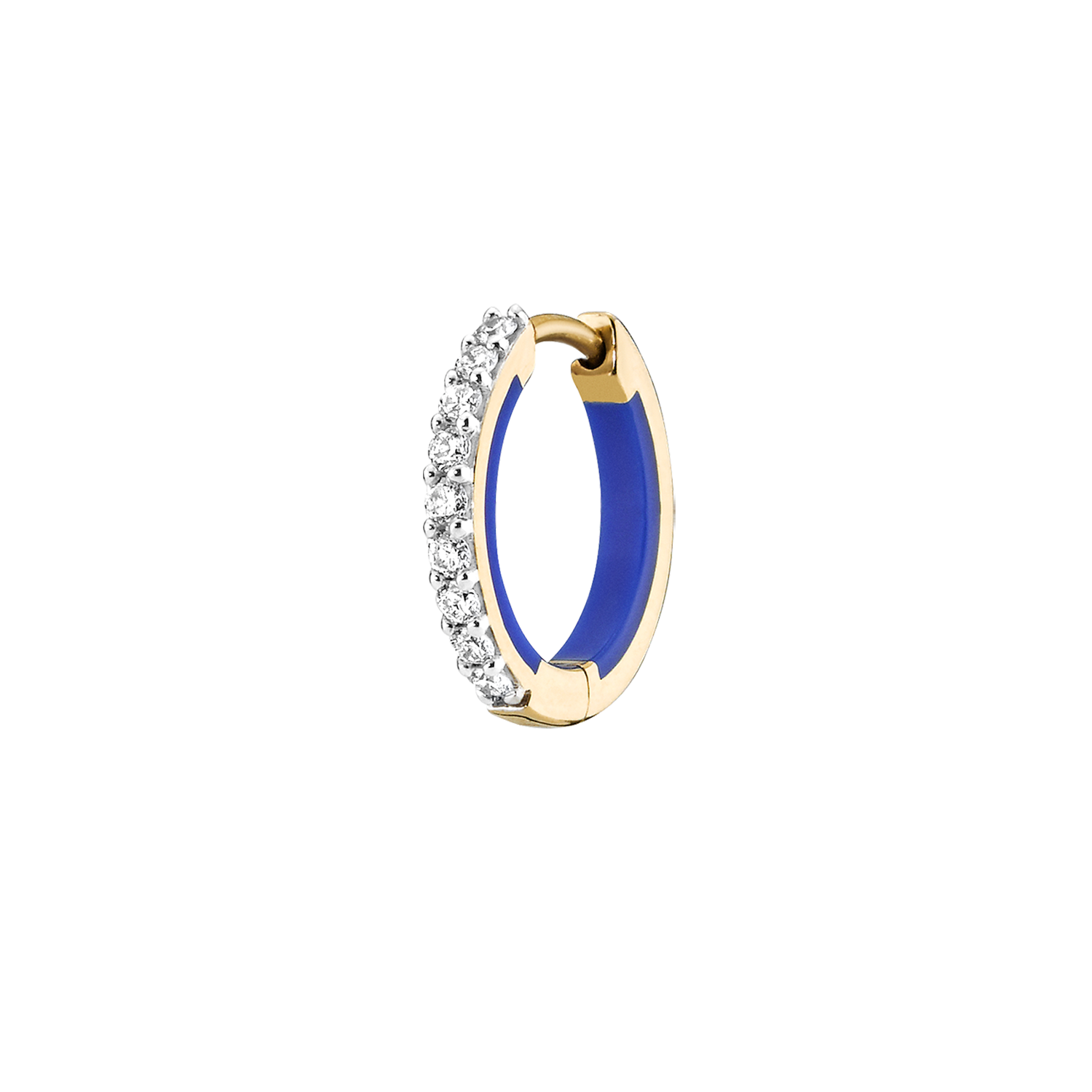 MARIA BLACK♦︎SunsetHoop 35 Sunset Boulevard Blue Huggie | Maria Black