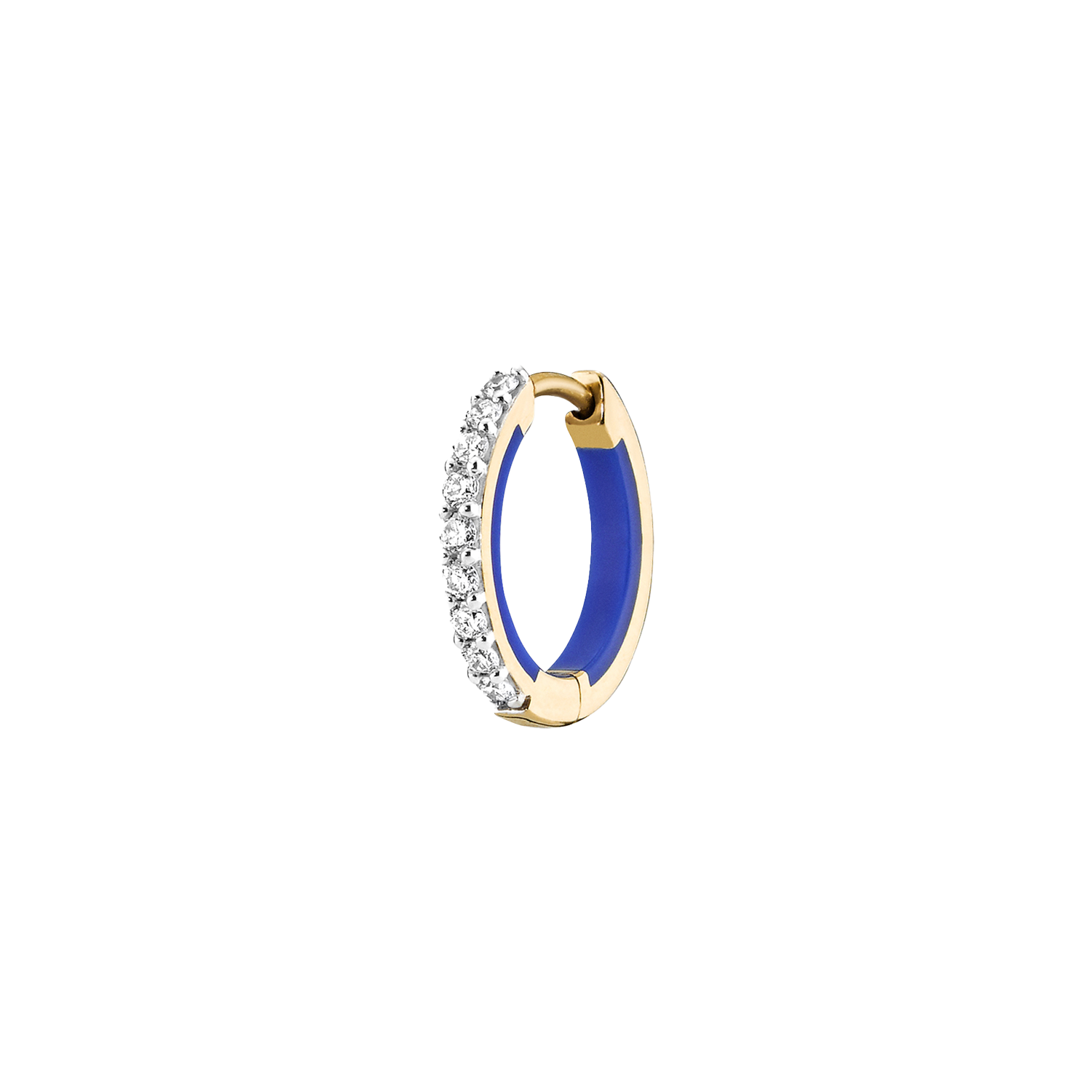 MARIA BLACK♦︎SUNSET HOOP 25 Sunset Boulevard Blue Huggie | Maria Black