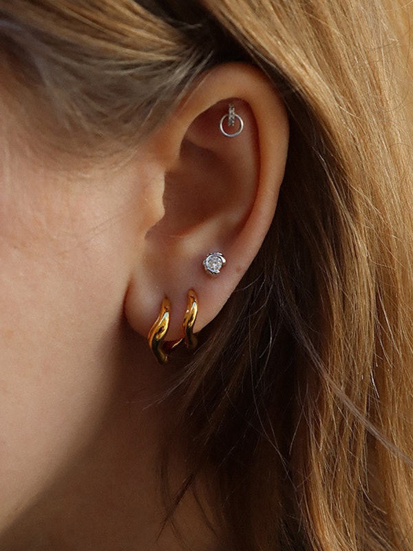 Melted Piercing Stud 
