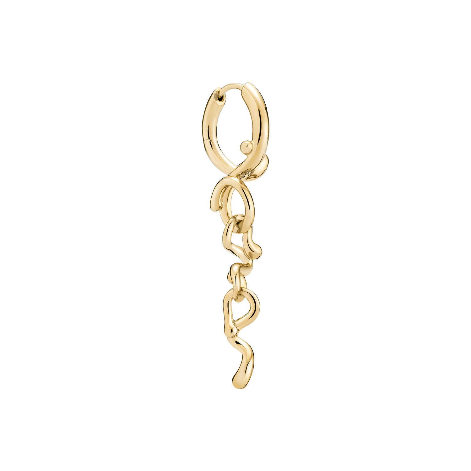 Maria Black Vertigo reversible ceramic earring - Gold