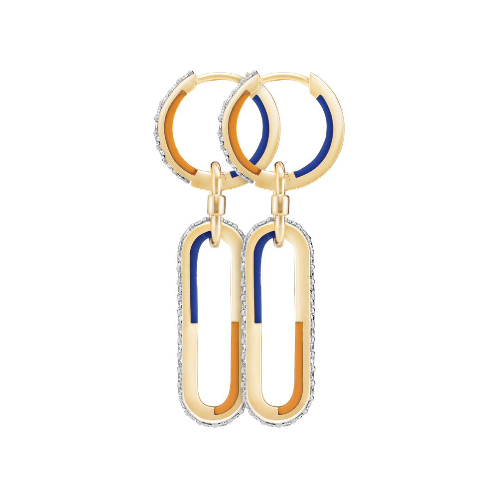 Memory Lane Blue & Orange Earrings Maria Black