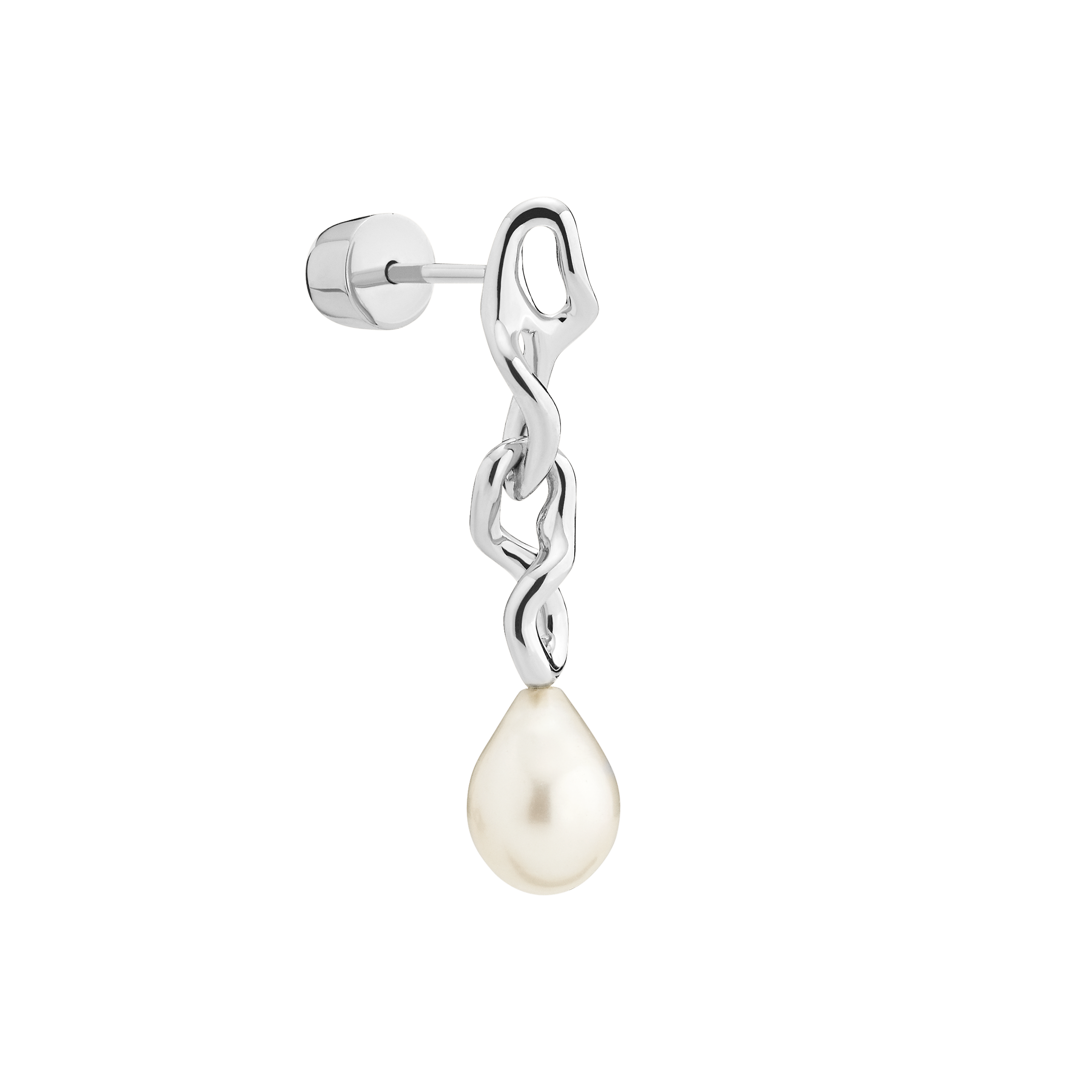 Maria Black Anila freshwater pearl earring - Silver