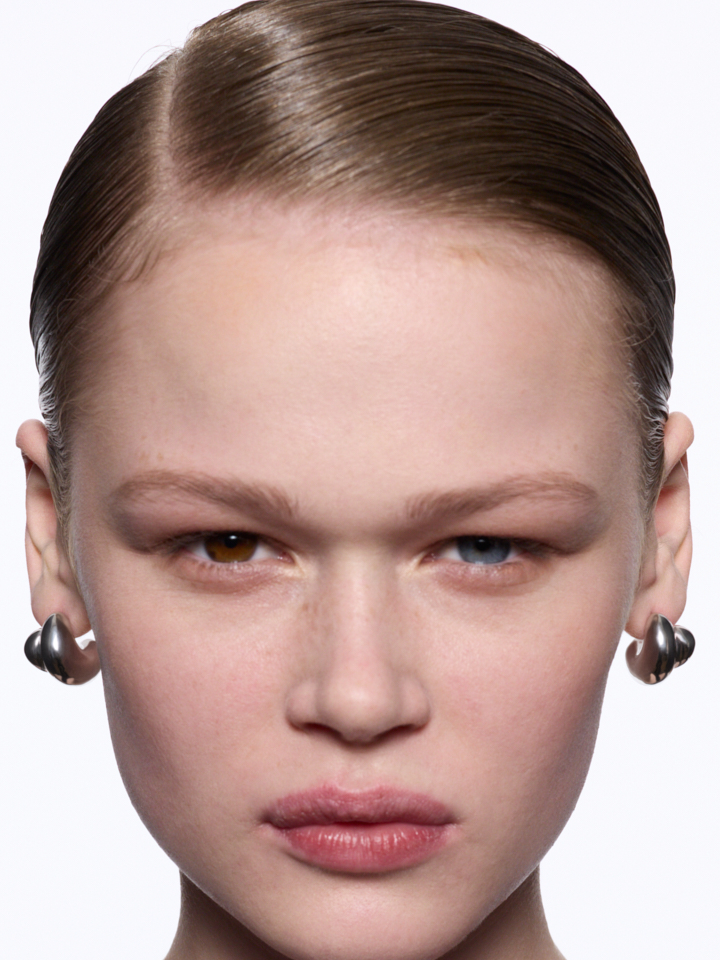 Tryvann Trail Earring Silver Maria Black